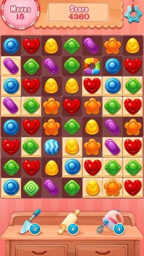 Candy Rush - Sweets House / match-3 game free screenshot 6
