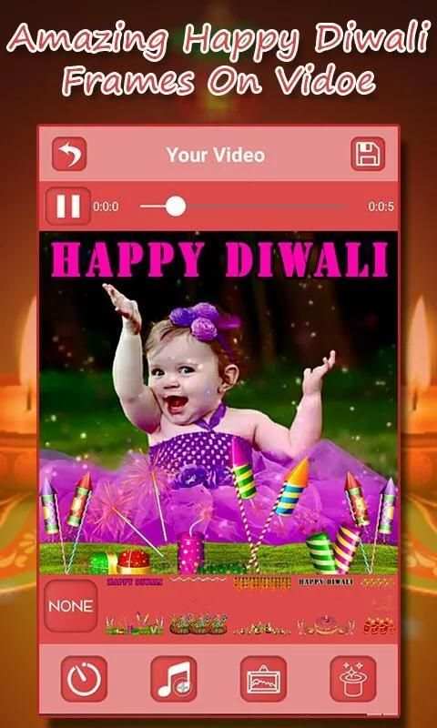 Happy Diwali Video Maker 2017 - Photo To Video स्क्रीनशॉट 7