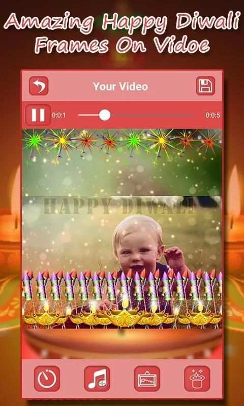 Happy Diwali Video Maker 2017 - Photo To Video स्क्रीनशॉट 6