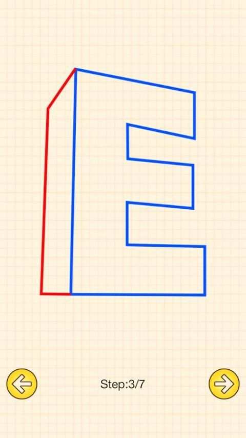 How To Draw 3D Letters screenshot 2