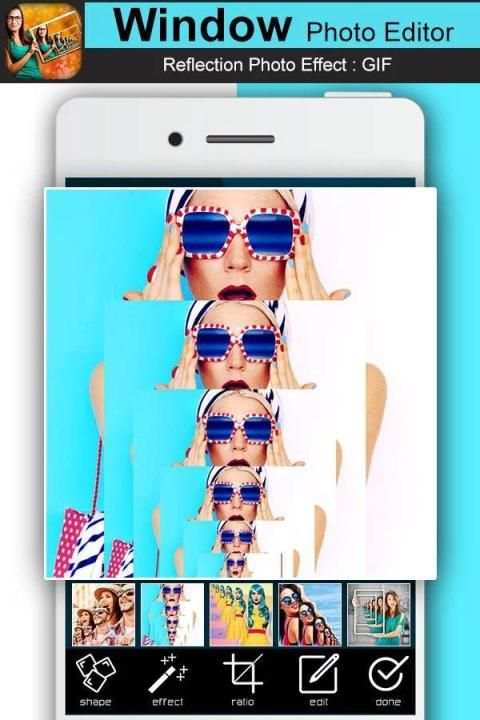Photo Window Editor : Repeat Photos Animation 3 تصوير الشاشة