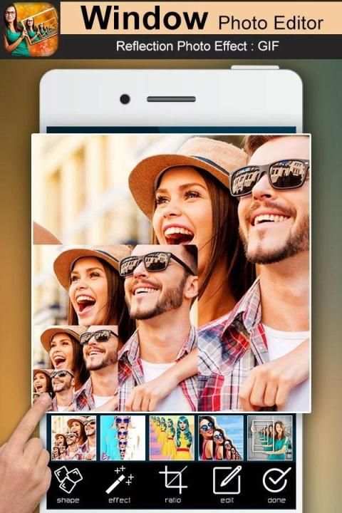Photo Window Editor : Repeat Photos Animation 1 تصوير الشاشة
