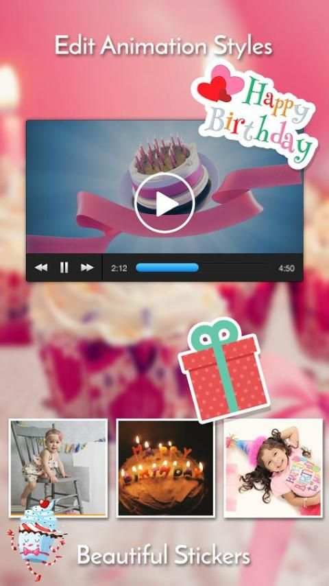 ** Birthday Slideshow Maker screenshot 2