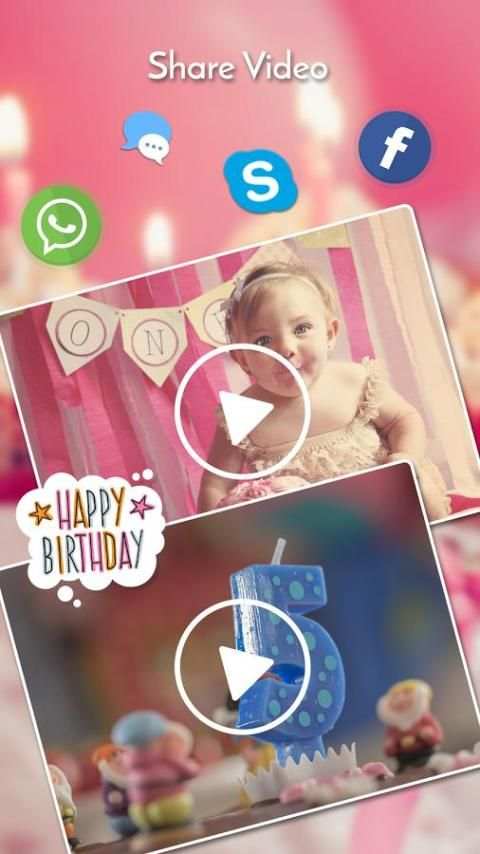 ** Birthday Slideshow Maker screenshot 1