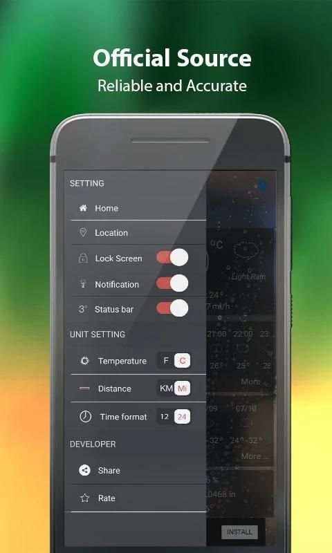 Daily Weather Forecast - Clock and Weather Widget скриншот 1
