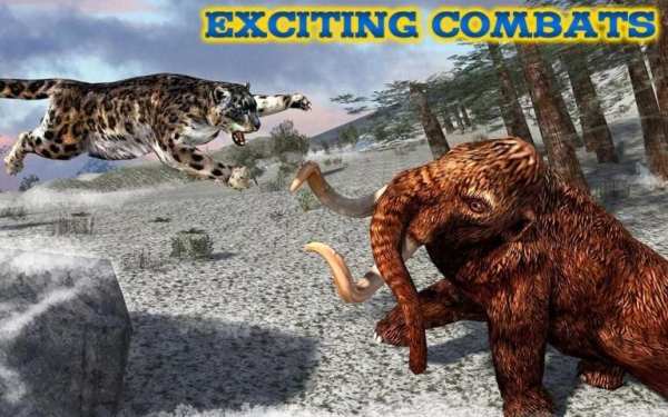 Forest Snow Leopard Sim 8 تصوير الشاشة