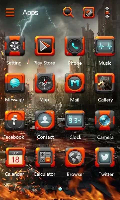 VELOCI GO Launcher Theme screenshot 4