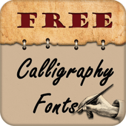 Calligraphy Fonts Free आइकन