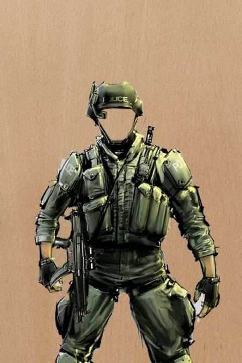 SWAT Man Photo Suit screenshot 1