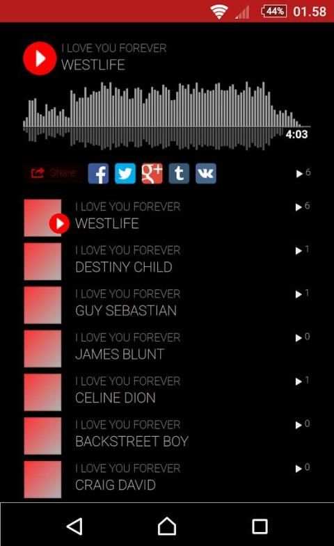 Mp3 Music Love Song screenshot 2