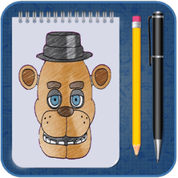ikon drawing step by step to Draw FnaF