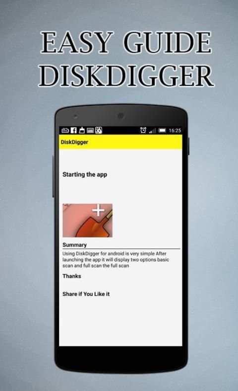 Guide For Diskdigger Pro screenshot 1