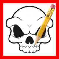 How to draw skull step by step on 9Apps