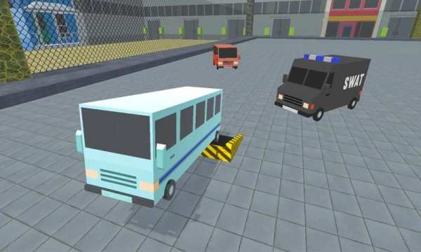 Blocky Bus Battle: Holo Rider 3D screenshot 4