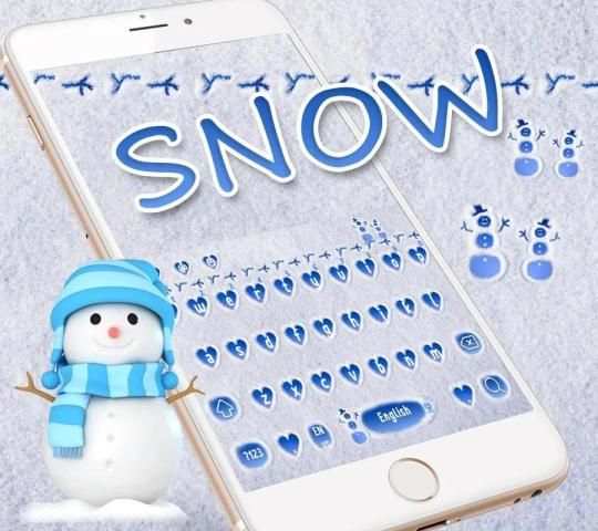 Ice Snow Winter Keyboard Theme screenshot 3