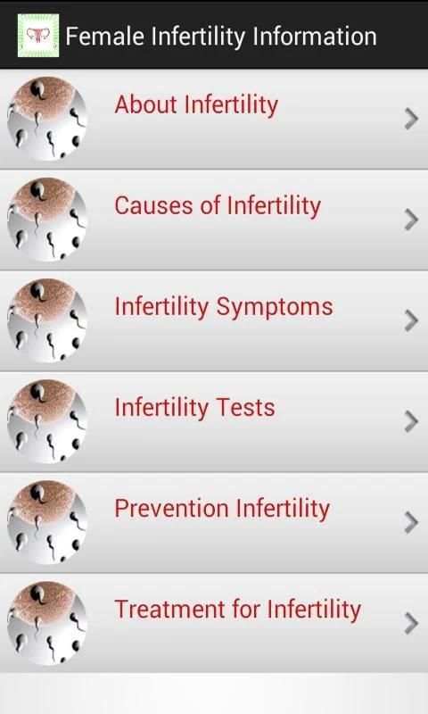 Female Infertility Information 1 تصوير الشاشة