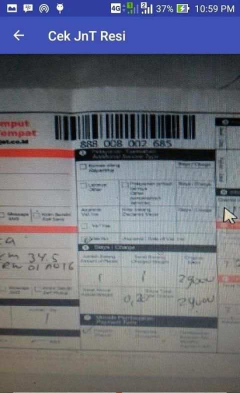 Cek J&t ( Jnt ) Resi Barcode screenshot 8