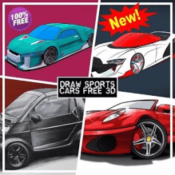 Draw Sports Cars FREE 3D иконка