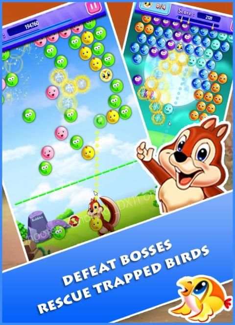 Birds Rescue Bubble Shooter screenshot 2