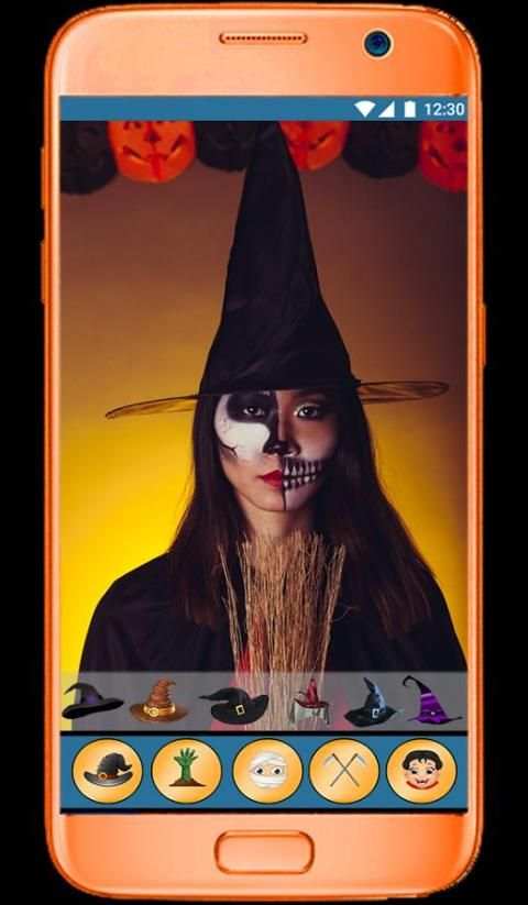Halloween Makeup Face Changer 4 تصوير الشاشة