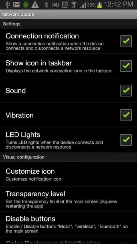 Network Status screenshot 1