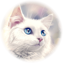 White cat أيقونة