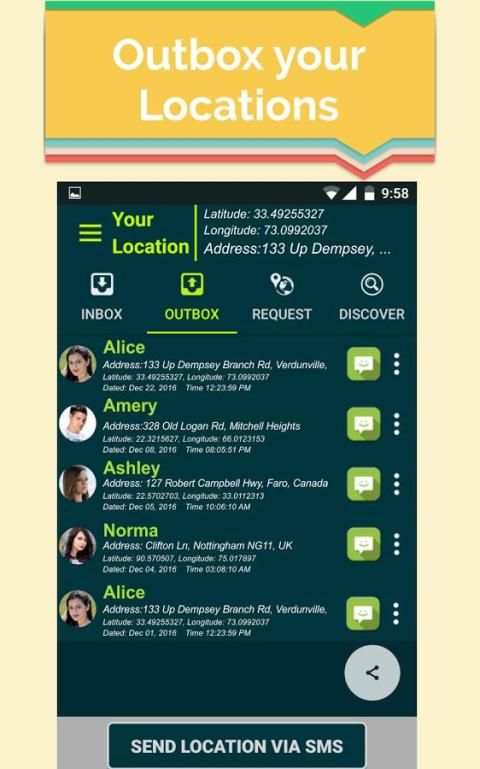 Location Sharing : SMS Locator 3 تصوير الشاشة