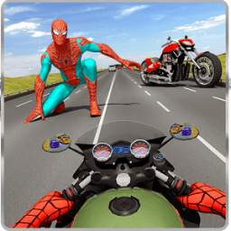 Spider Hero Rider - Traffic Highway Racer