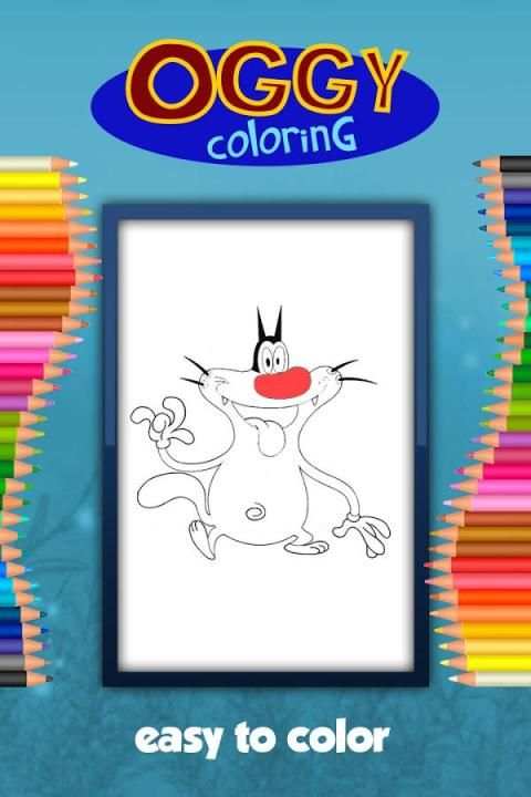 Oggy Coloring Game скриншот 4