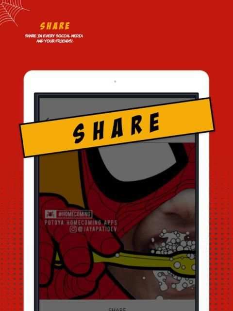 Spider Homecoming Photoframe : Potoya скриншот 2