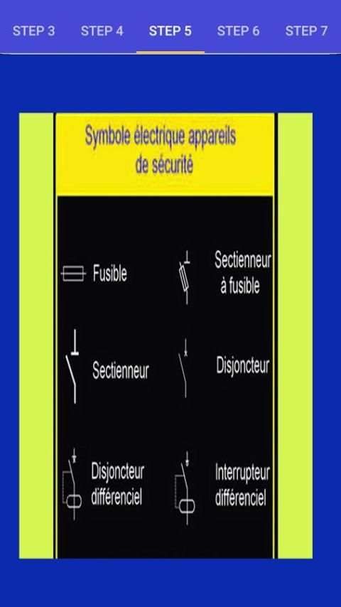 الرموز الكهربائية Symboles électriques screenshot 5