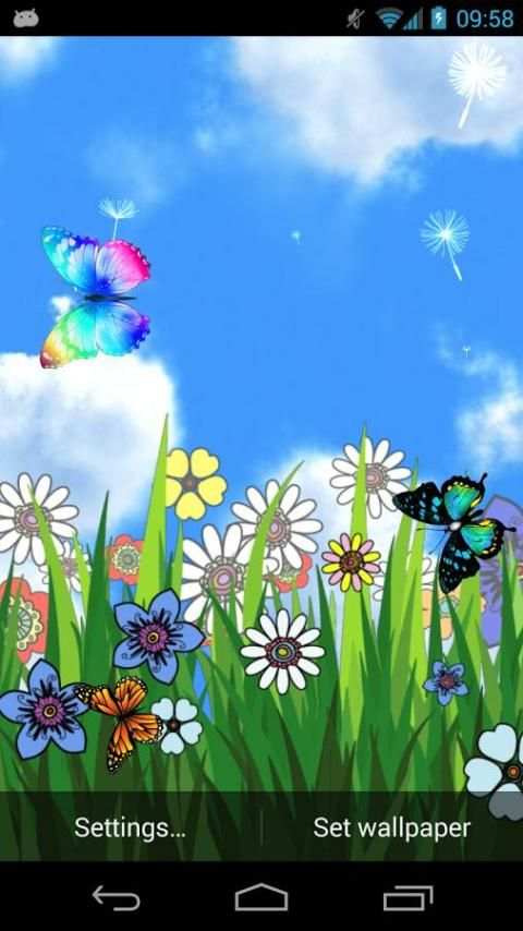 Spring Live Wallpaper 4 تصوير الشاشة