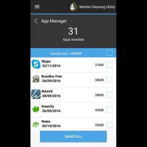 Mobile Cleaning Utility स्क्रीनशॉट 6