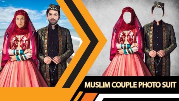 Muslim Couple Photo Suit Editor скриншот 4