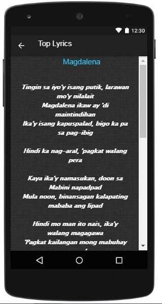 Freddie Aguilar Song & Lyrics screenshot 1
