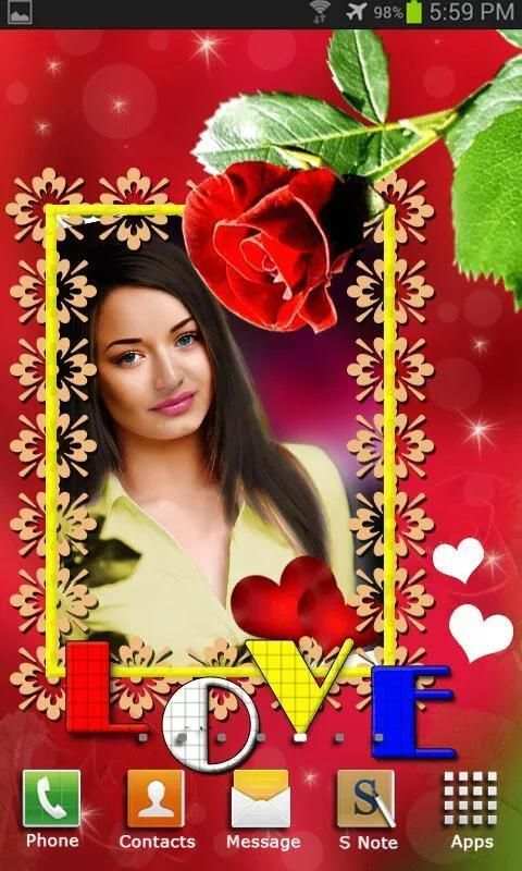 Love Photo Frames Animated LWP 8 تصوير الشاشة