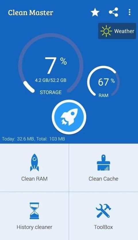 Clean Master - Free Booster & Cleaner,Optimizer स्क्रीनशॉट 4