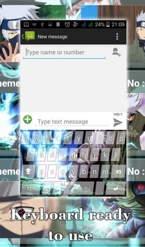 Hatake Kakashi Keyboard Theme screenshot 1