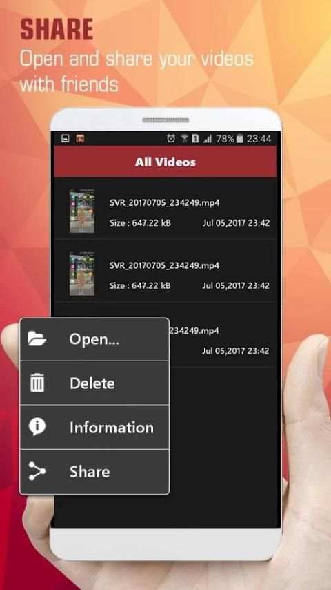 Screen Video Recorder, REC Video Free 1 تصوير الشاشة