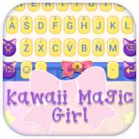 Kawaii Magic Girl Cute Theme&Emoji Keyboard on 9Apps