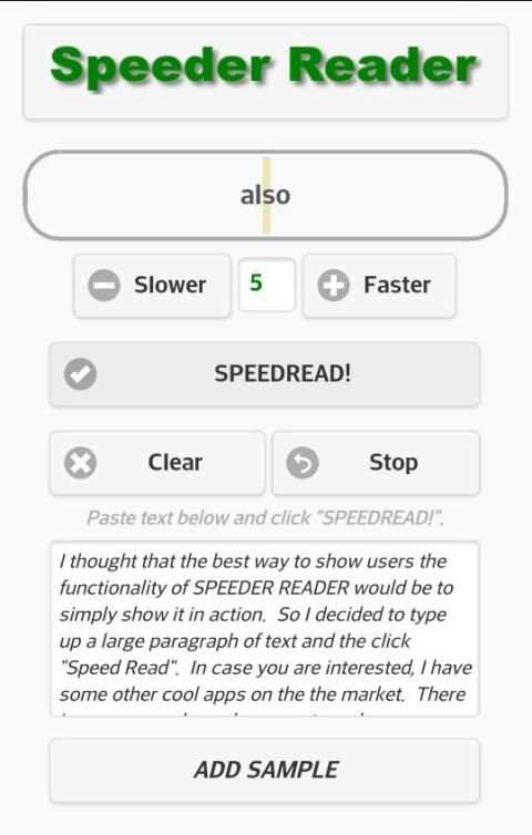 Speeder Reader скриншот 5
