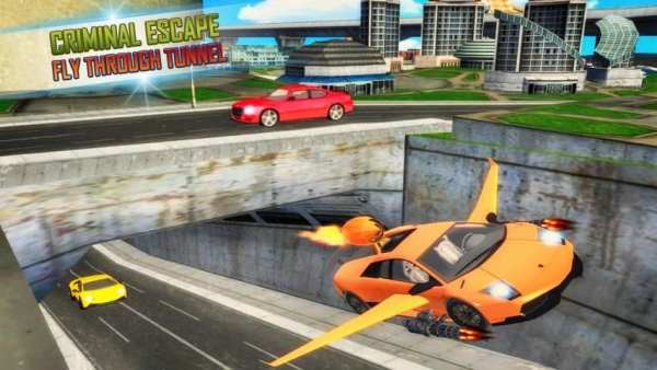 Flying Car Driving Stunt and Shooting Simulator screenshot 3