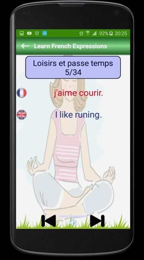 Learn French English Expressions скриншот 3