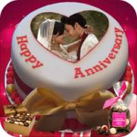 Name Photo On Anniversary Cake – Couple Frames HD on 9Apps