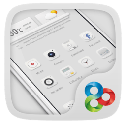 Classic White GOLauncher Theme आइकन