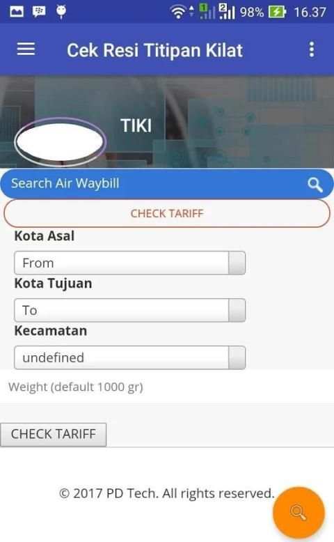 Cek Resi Titipan Kilat screenshot 2