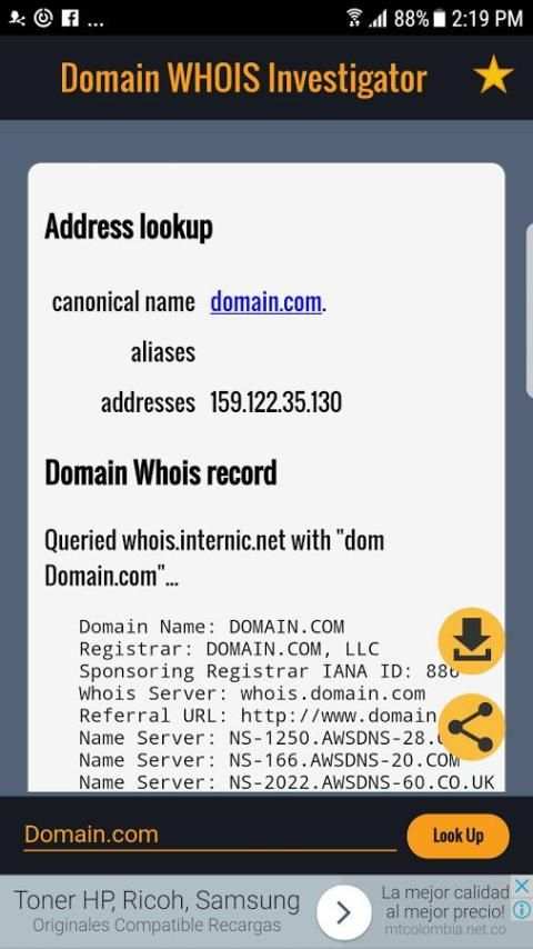 Domain WHOIS Investigator (Domain & DNS Lookup) screenshot 4