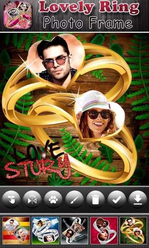 Lovely Ring Photo Frame Editor скриншот 2