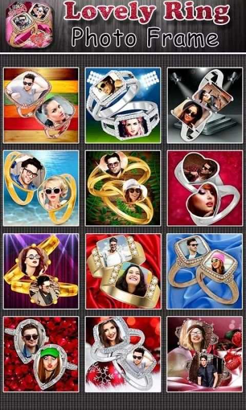 Lovely Ring Photo Frame Editor скриншот 1