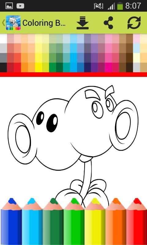 Coloring Book For Zombie and plants screenshot 1
